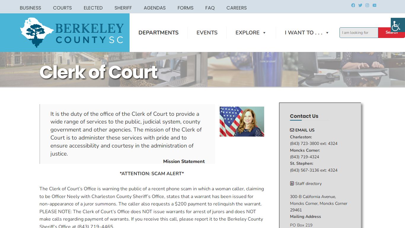 Clerk of Court – Berkeley County Website